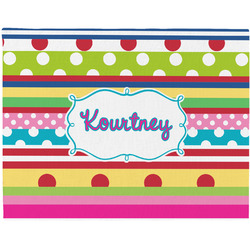 Ribbons Woven Fabric Placemat - Twill w/ Name or Text