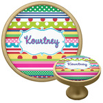 Ribbons Cabinet Knob - Gold (Personalized)