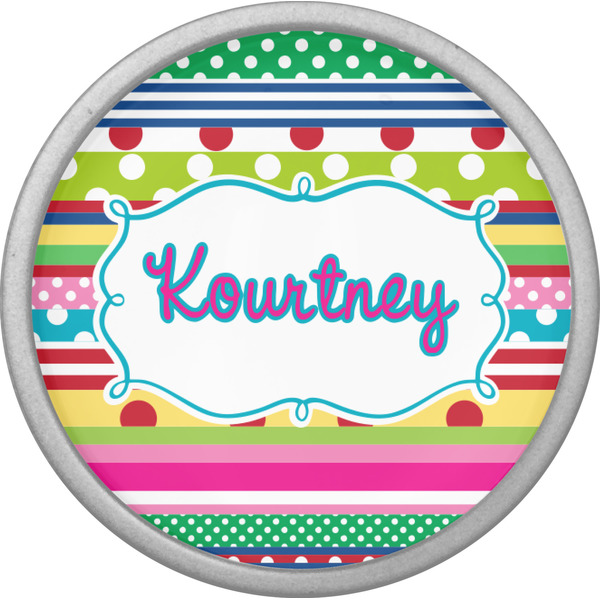 Ribbons Cabinet Knob - Nickel - Front