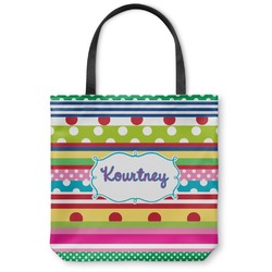 Ribbons Canvas Tote Bag (Personalized)