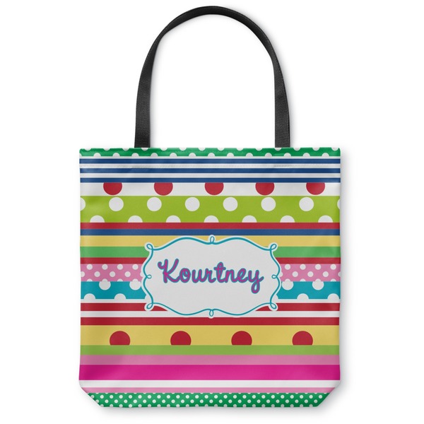 Custom Ribbons Canvas Tote Bag (Personalized)