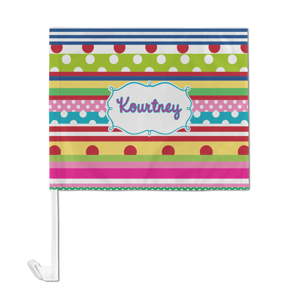 Ribbons Car Flag - Large - FRONT