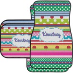 Ribbons Car Floor Mats Set - 2 Front & 2 Back (Personalized)
