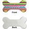 Ribbons Ceramic Flat Ornament - Bone Front & Back Single Print (APPROVAL)
