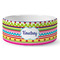 Ribbons Ceramic Dog Bowl - Medium (Personalized)