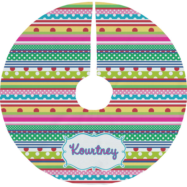 Custom Ribbons Tree Skirt (Personalized)