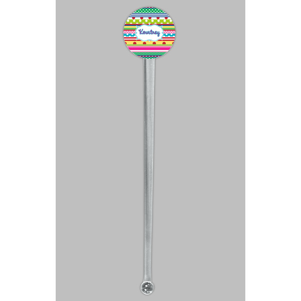 Ribbons Clear Plastic 7" Stir Stick - Round - Single Stick