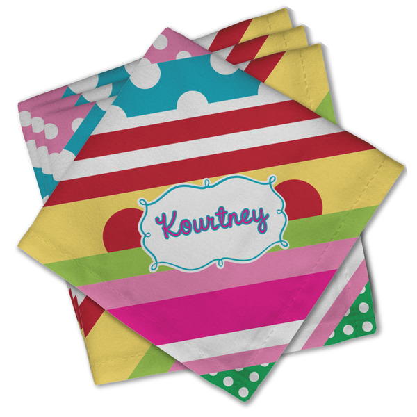 Ribbons Cloth Napkins - Personalized Lunch (PARENT MAIN Set of 4)