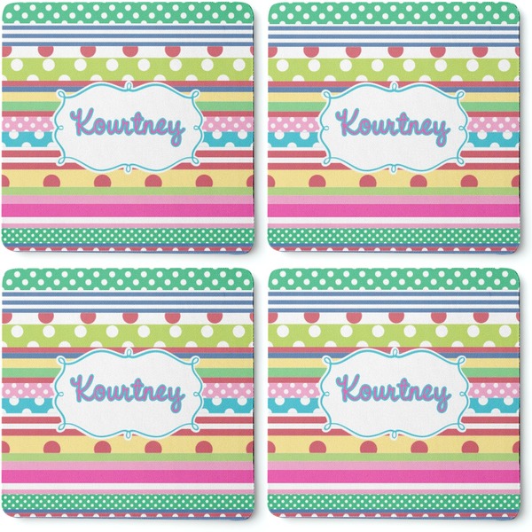 Ribbons Coaster Rubber Back - Apvl