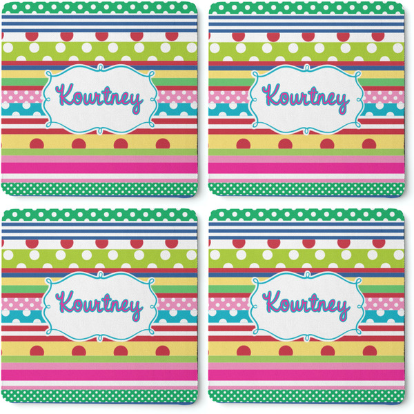 Ribbons Coaster Rubber Back - Apvl