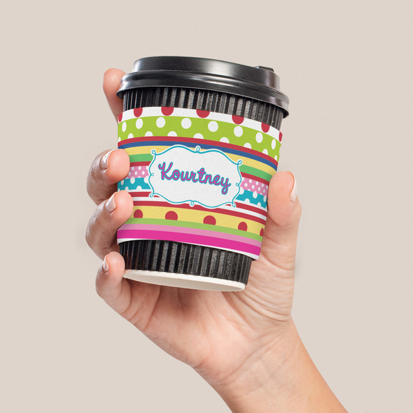 Ribbons Coffee Cup Sleeve - LIFESTYLE