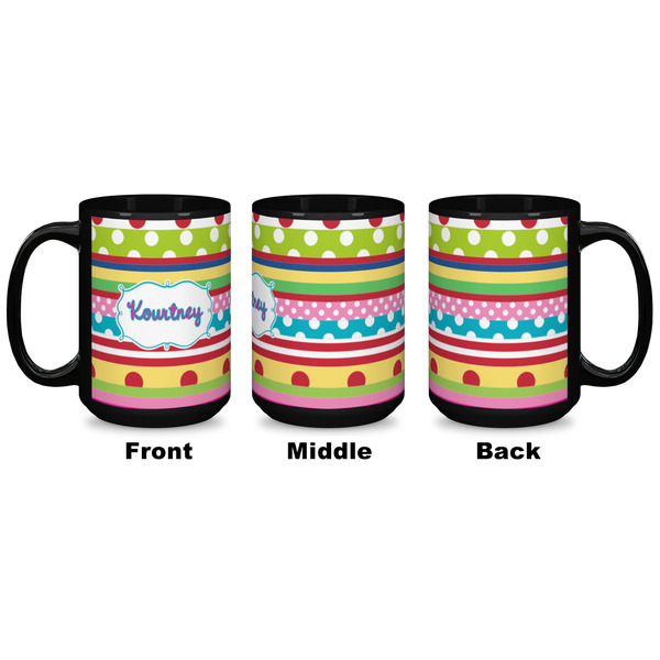 Ribbons Coffee Mug - 15 oz - Black APPROVAL