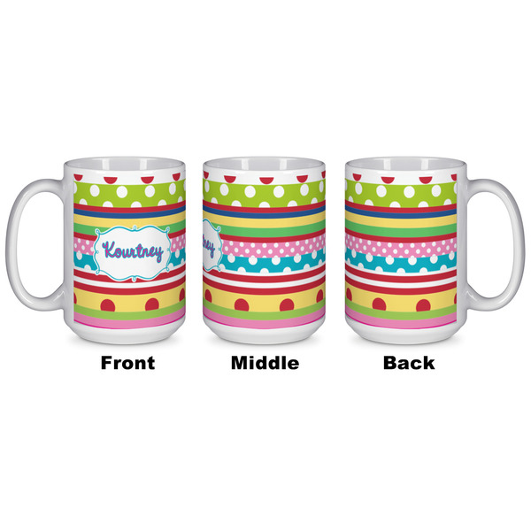 Ribbons Coffee Mug - 15 oz - White APPROVAL