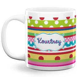 Ribbons 20 Oz Coffee Mug - White (Personalized)