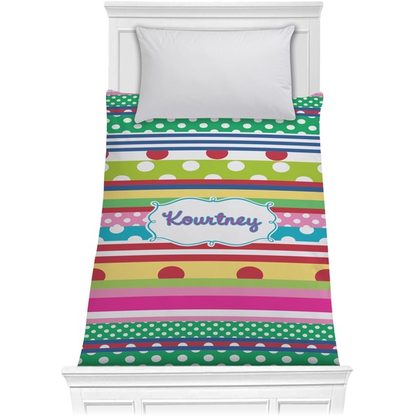 Custom Ribbons Comforter - Twin XL (Personalized)