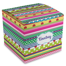 Ribbons Cube Favor Gift Boxes (Personalized)