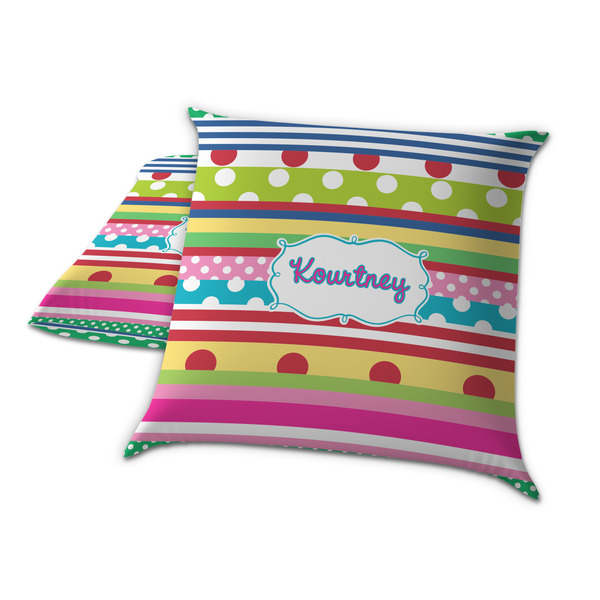Ribbons Decorative Pillow Case - TWO
