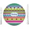 Ribbons 10" Glass Lunch / Dinner Plates - Single or Set (Personalized)