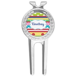 Ribbons Golf Divot Tool & Ball Marker (Personalized)
