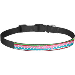 Ribbons Dog Collar - Large (Personalized)