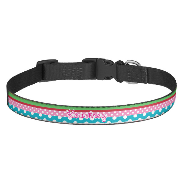 Custom Ribbons Dog Collar - Medium (Personalized)