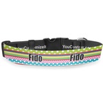 Ribbons Deluxe Dog Collar - Toy (6" to 8.5") (Personalized)