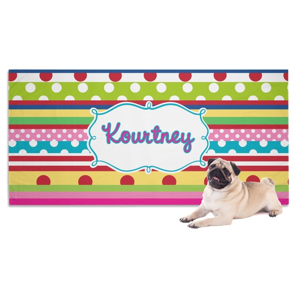 Custom Ribbons Dog Towel (Personalized)
