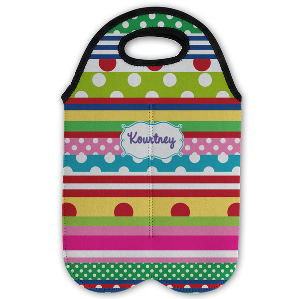 Ribbons Double Wine Tote - Flat (new)