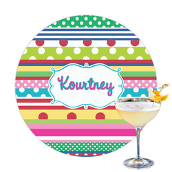 Ribbons Printed Drink Topper (Personalized)