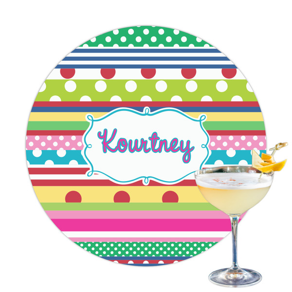 Custom Ribbons Printed Drink Topper - 3.25" (Personalized)