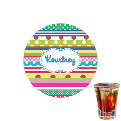 Ribbons Printed Drink Topper - 1.5" (Personalized)