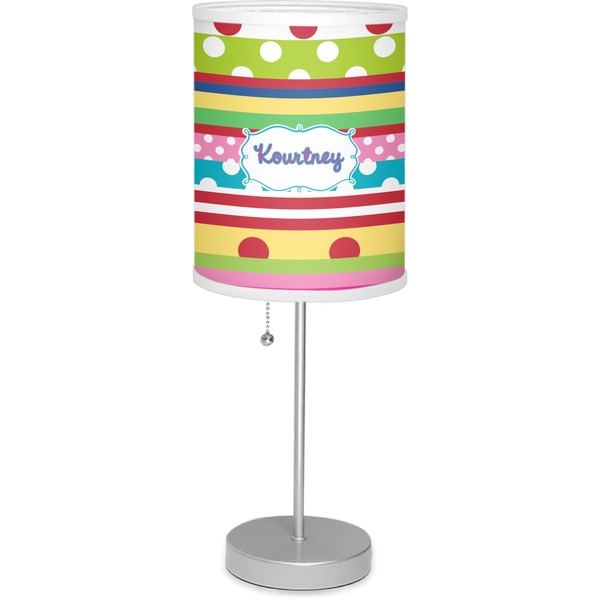 Custom Ribbons Lamp with Drum Shade (Personalized)
