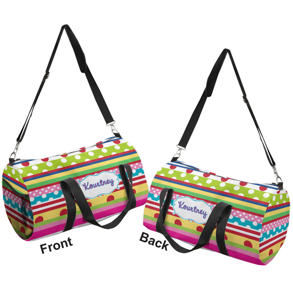 Ribbons Duffle bag small front and back sides