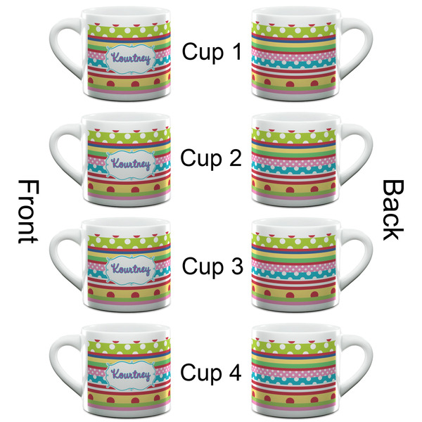 Ribbons Espresso Cup - 6oz (Double Shot Set of 4) APPROVAL