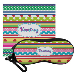 Ribbons Eyeglass Case & Cloth (Personalized)