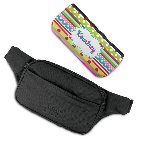 Ribbons Fanny Packs - FLAT (flap off)