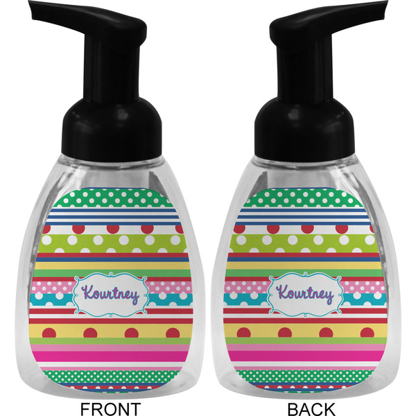 Ribbons Foam Soap Bottle (Front & Back)