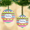 Ribbons Frosted Glass Ornament - MAIN PARENT