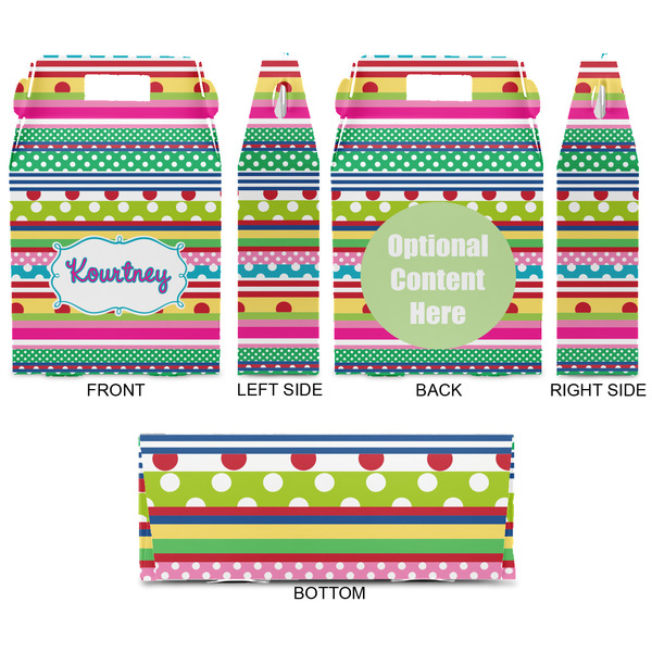 Ribbons Gable Favor Box - Approval