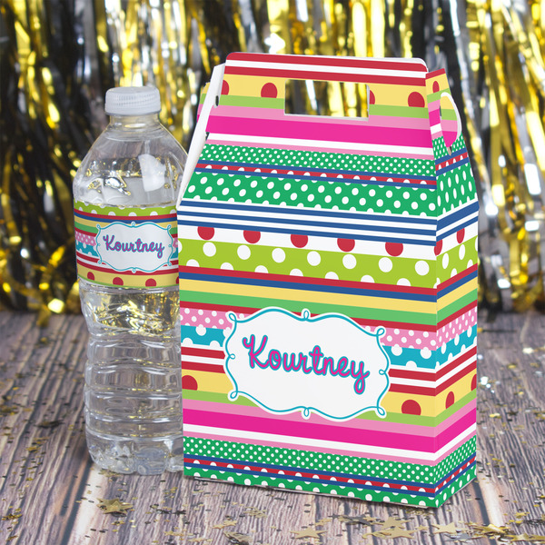 Ribbons Gable Favor Box - In Context