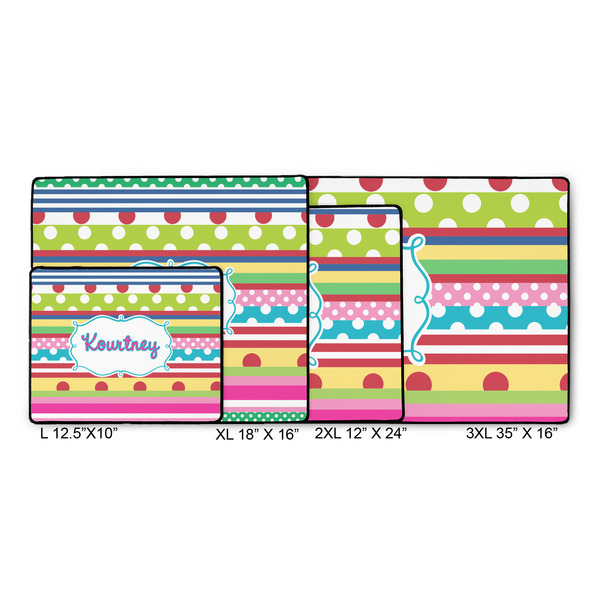 Ribbons Gaming Mats - SIZE CHART