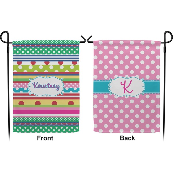 Ribbons Garden Flag - Double Sided Front and Back