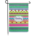 Ribbons Small Garden Flag - Single Sided w/ Name or Text