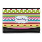 Ribbons Genuine Leather Women's Wallet - Small (Personalized)