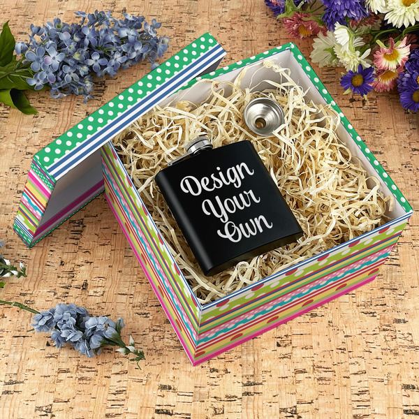 Ribbons Gift Boxes with Lid - Canvas Wrapped - X-Large - In Context