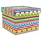 Ribbons Gift Boxes with Lid - Canvas Wrapped - XX-Large - Front/Main