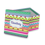 Ribbons Gift Box with Lid - Canvas Wrapped (Personalized)