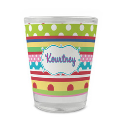 Ribbons Glass Shot Glass - 1.5 oz - Set of 4 (Personalized)