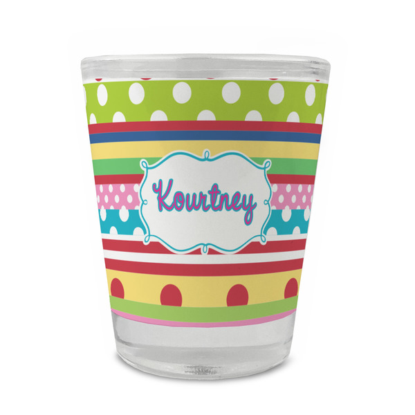 Ribbons Glass Shot Glass - Standard - FRONT