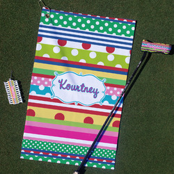 Ribbons Golf Towel Gift Set (Personalized)